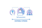 Self-assessment concept icon