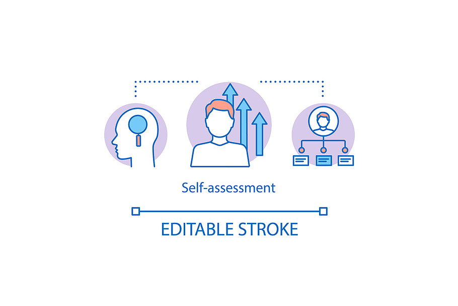 Self-assessment concept icon in Icons - product preview 8