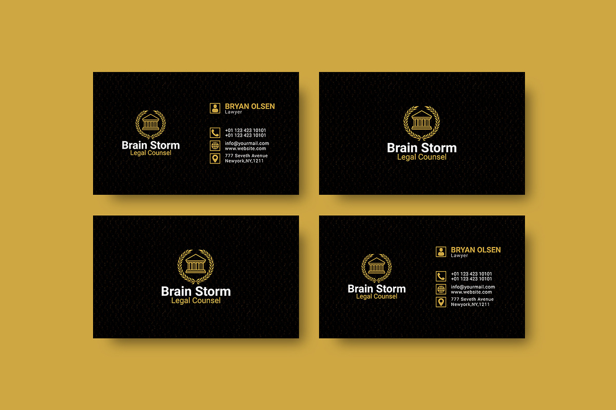 Legal Consultancy Firm in Business Card Templates - product preview 8