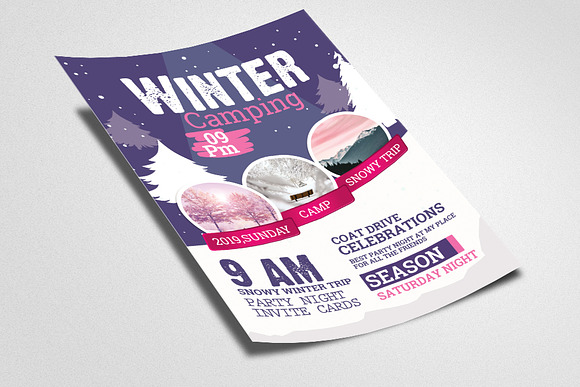 Winter Celebration Flyer Template in Flyer Templates - product preview 1