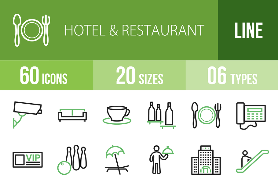 60 Hotel & Restaurant Green & Black