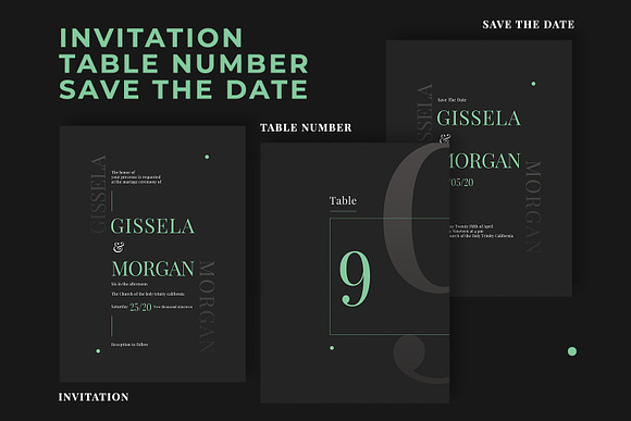 Wedding Invitation Suite - Minimal in Wedding Templates - product preview 1