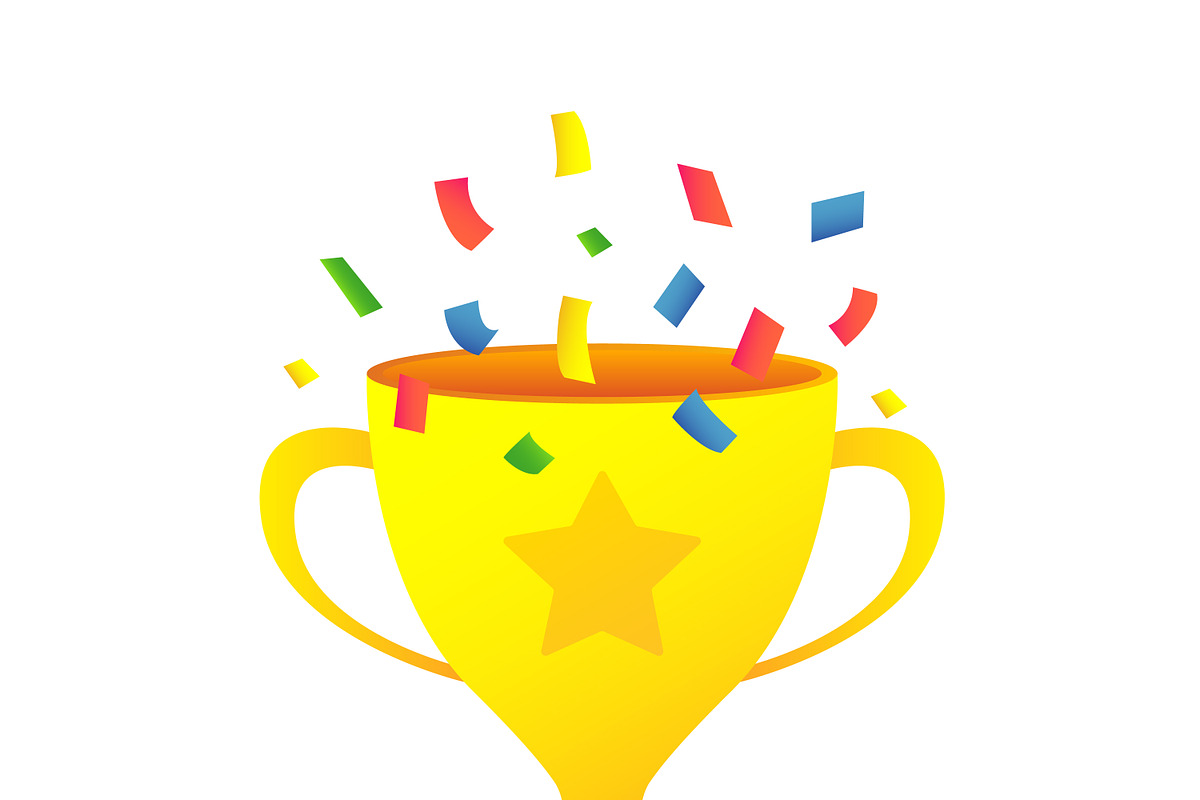 Trophy winner golden cup vector icon in Icons - product preview 8
