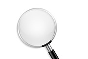 Realistic Magnifying glass vector
