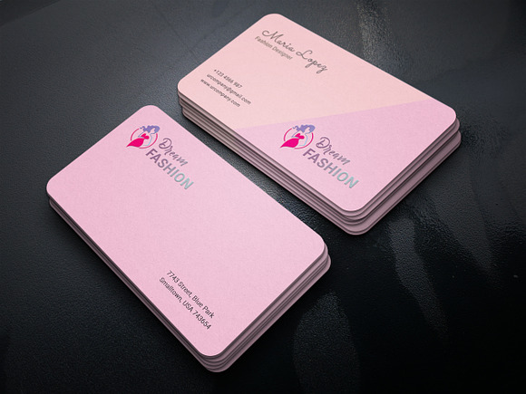 Fashion Business Card in Business Card Templates - product preview 3