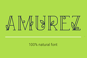 Amurez - delicate natural font
