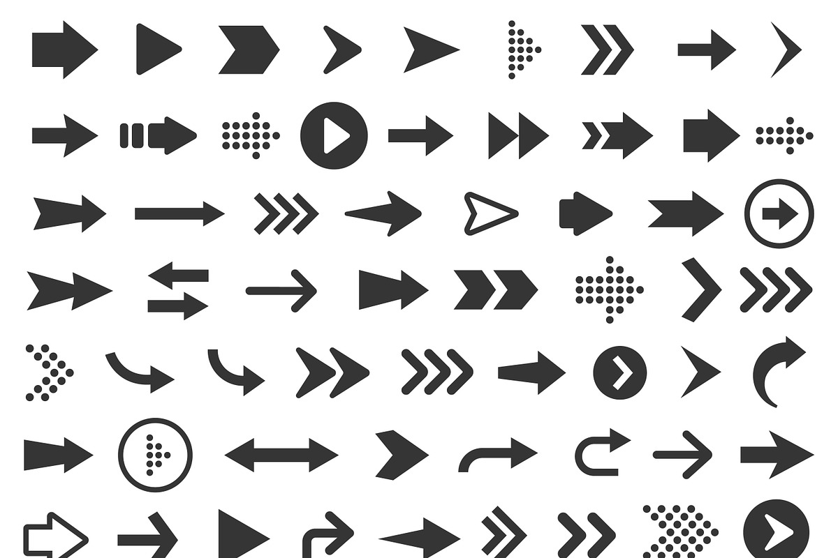 Vector illustration of arrow icons in Illustrations - product preview 8