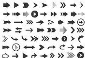 Vector illustration of arrow icons