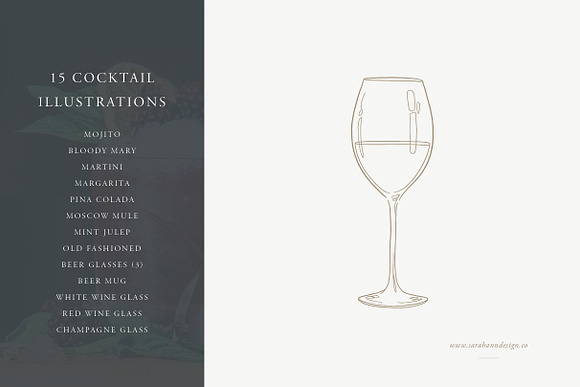 Cocktail Drinks: Vector Illustration in Illustrations - product preview 3