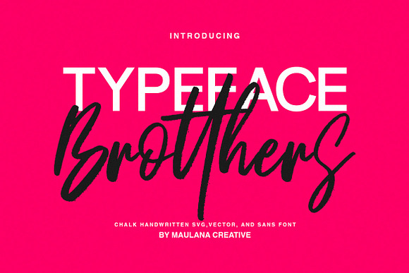 Brotthers - SVG Brush Free Sans Font in Display Fonts - product preview 1