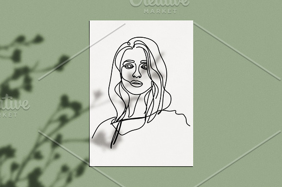 Woman Minimal Line Art Collection in Illustrations - product preview 2