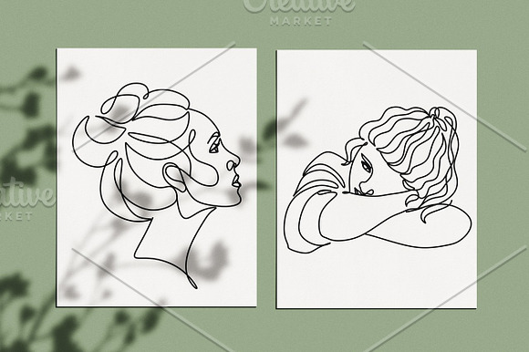 Woman Minimal Line Art Collection in Illustrations - product preview 5