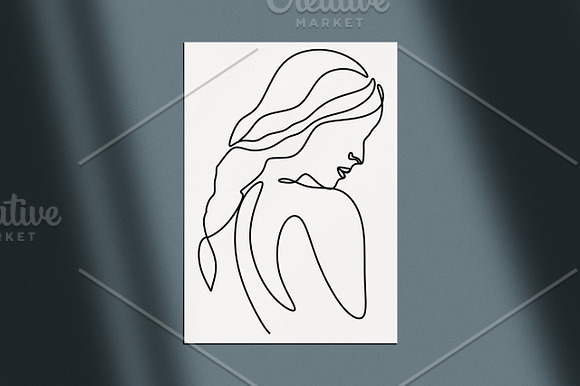 Woman Minimal Line Art Collection in Illustrations - product preview 7