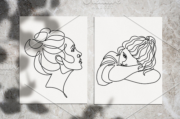 Woman Minimal Line Art Collection in Illustrations - product preview 9