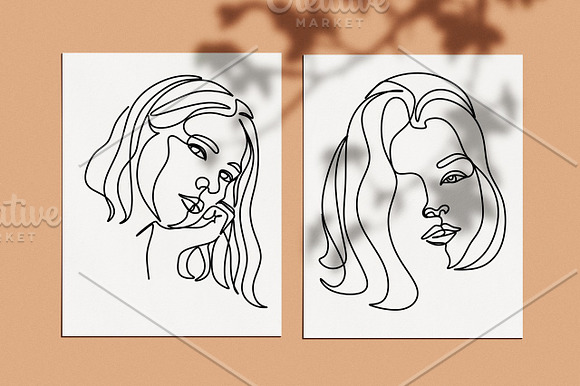 Woman Minimal Line Art Collection in Illustrations - product preview 10