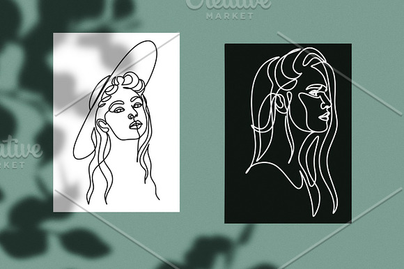 Woman Minimal Line Art Collection in Illustrations - product preview 12