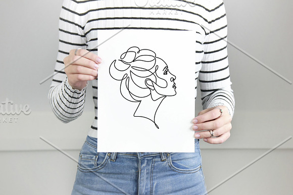 Woman Minimal Line Art Collection in Illustrations - product preview 15