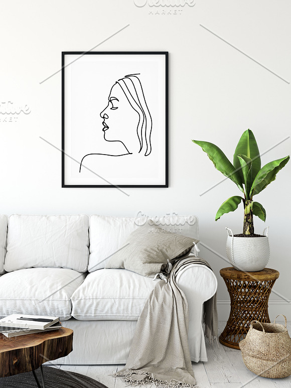Woman Minimal Line Art Collection in Illustrations - product preview 16