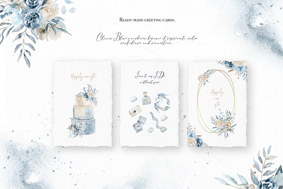 Classic Blue wedding collection in Illustrations - product preview 1