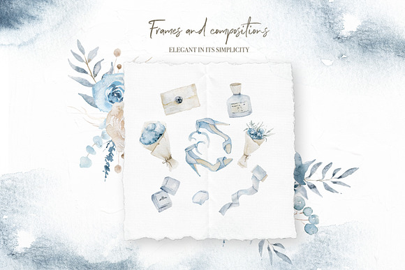 Classic Blue wedding collection in Illustrations - product preview 2