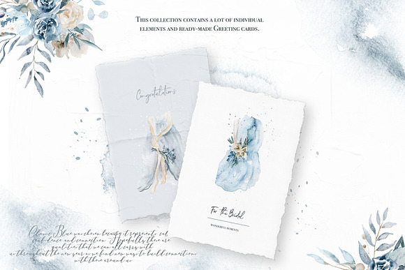 Classic Blue wedding collection in Illustrations - product preview 3