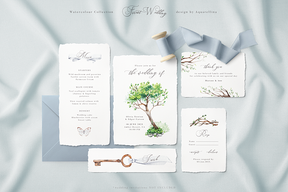 Forest Wedding Illustrations in Illustrations - product preview 8