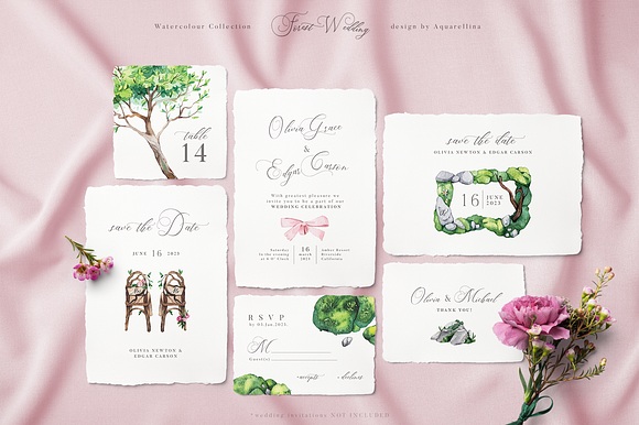 Forest Wedding Illustrations in Illustrations - product preview 25