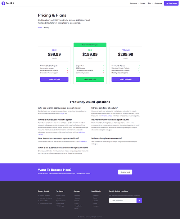 Rentkit Directory Bootstrap Theme in Bootstrap Themes - product preview 2