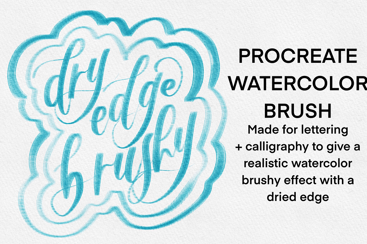 Watercolor Dry Edge Brushy - Brush in Add-Ons - product preview 8