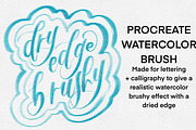 Watercolor Dry Edge Brushy - Brush