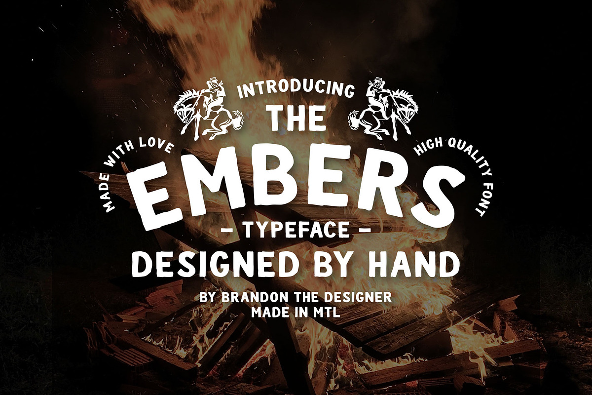 Embers Font in Sans-Serif Fonts - product preview 8