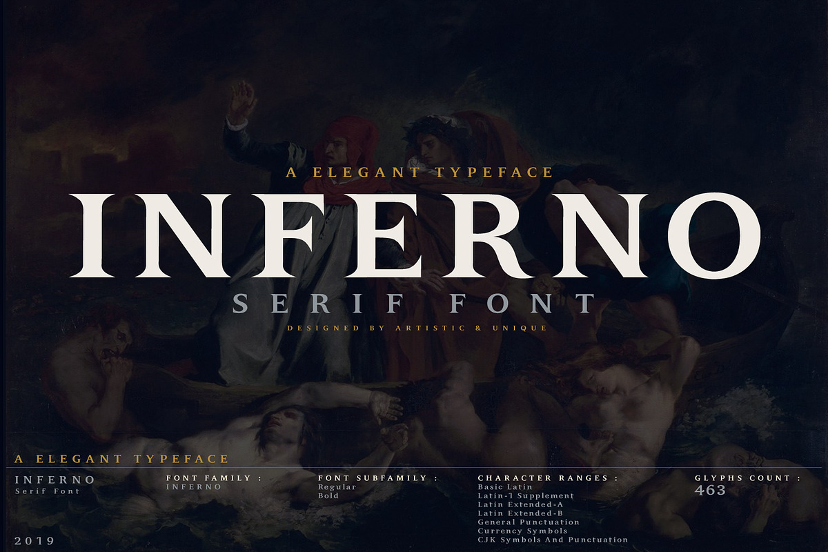 INFERNO Serif font in Serif Fonts - product preview 8