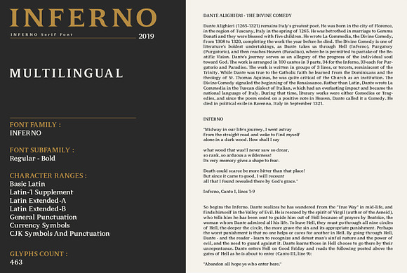 INFERNO Serif font in Serif Fonts - product preview 4