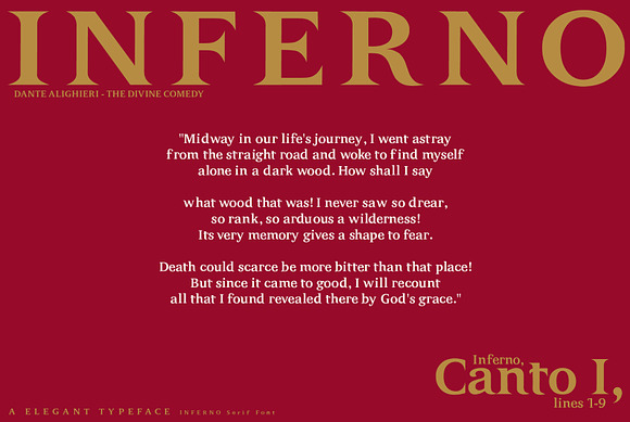 INFERNO Serif font in Serif Fonts - product preview 12