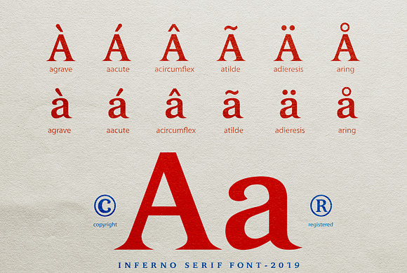 INFERNO Serif font in Serif Fonts - product preview 15
