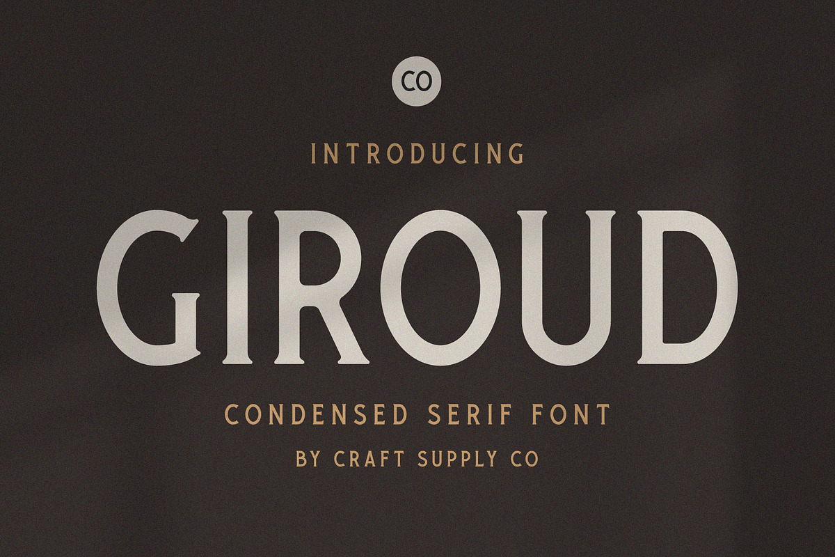 Giroud - Condensed Serif Font in Serif Fonts - product preview 8