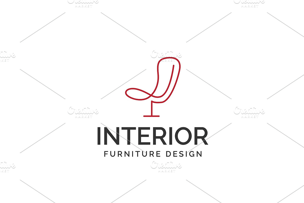 Simple Minimalist Chair Logo Design