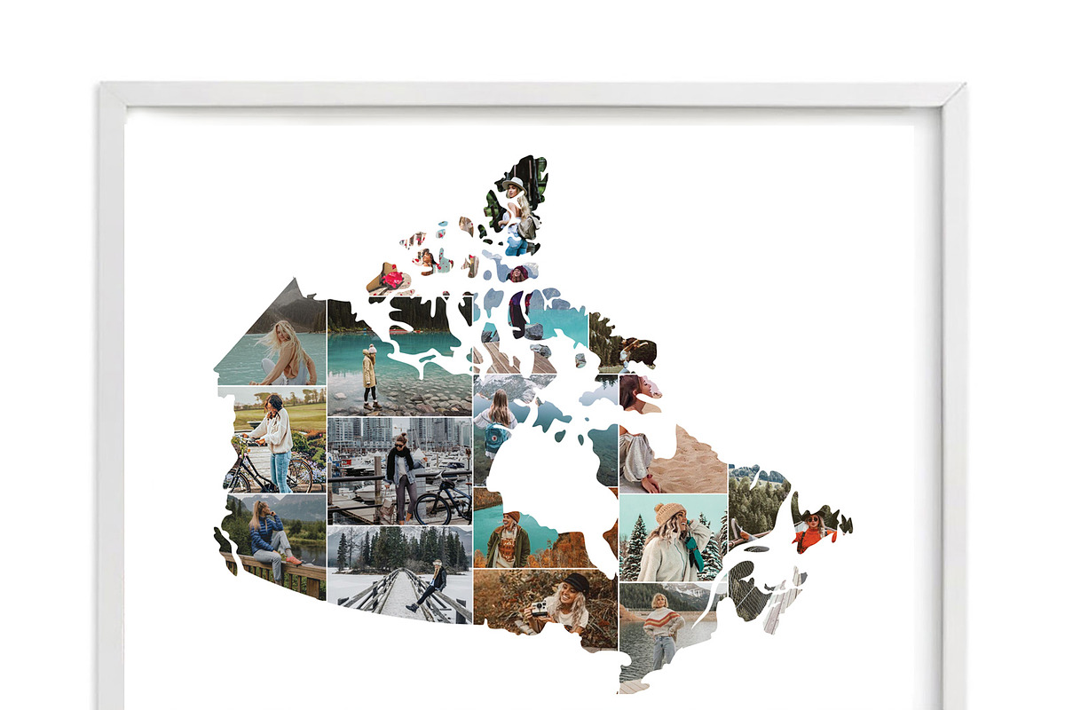 Canada Map Photo Collage Template in Stationery Templates - product preview 8