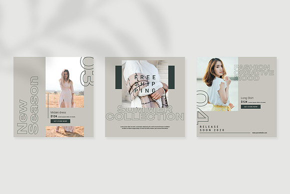 Fashion Instagram Templates in Instagram Templates - product preview 8