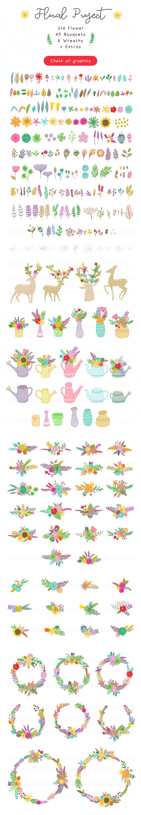 Floral Project in Illustrations - product preview 6