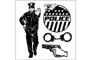Police officer stops and design