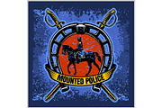 Mounted Police - Vector Police Badge