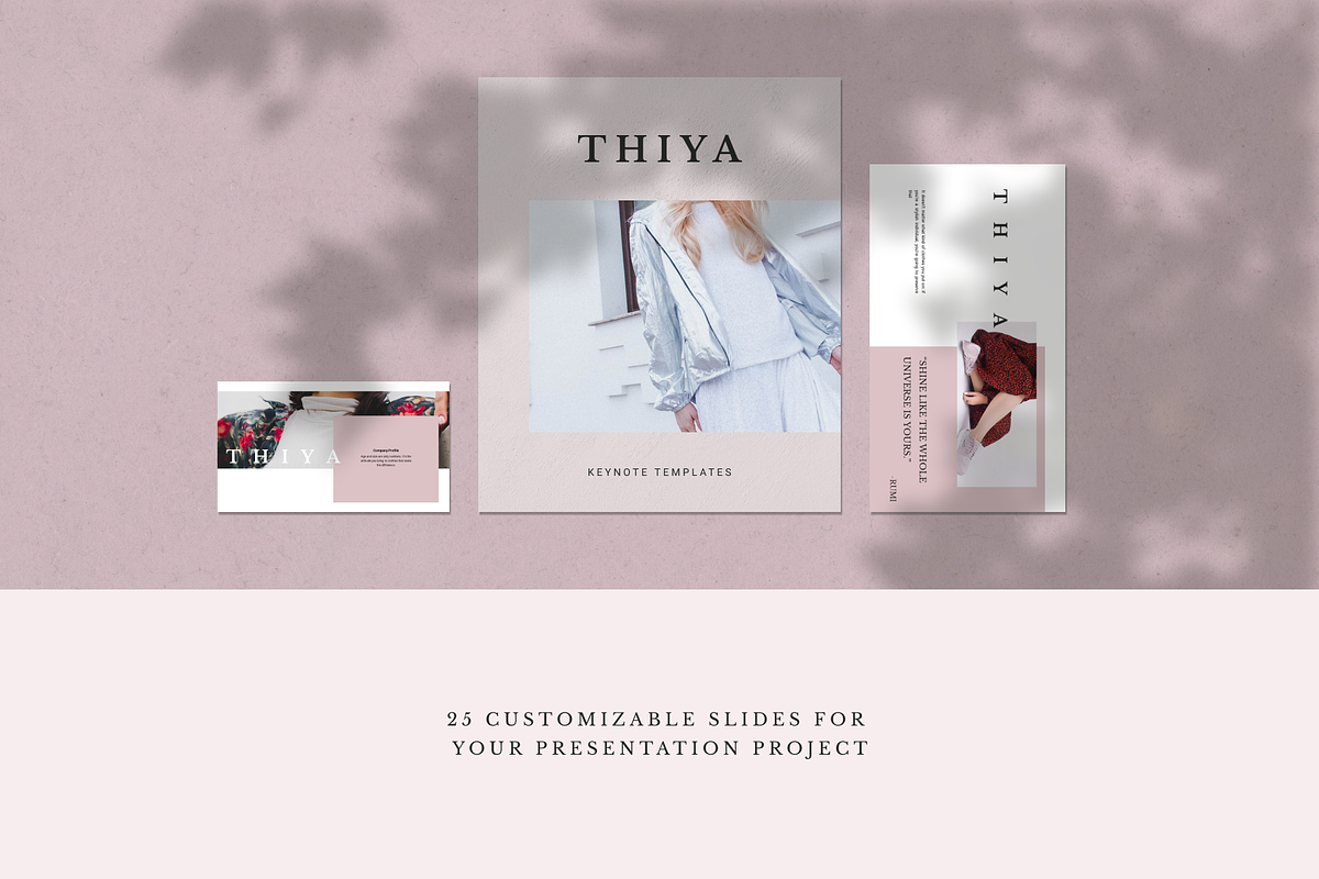 Thiya Stylish Keynote Template in Keynote Templates - product preview 8