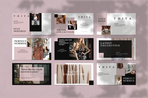 Thiya Stylish PowerPoint Template in PowerPoint Templates - product preview 2