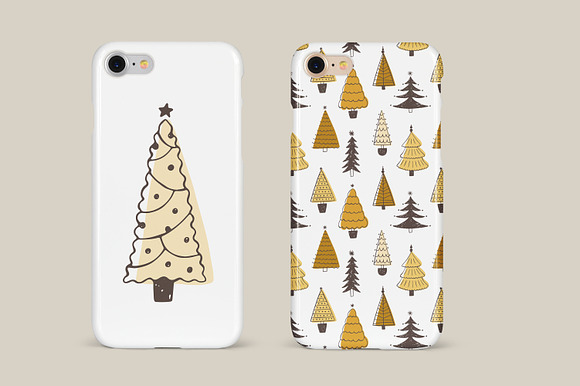 Christmas trees set in Illustrations - product preview 4