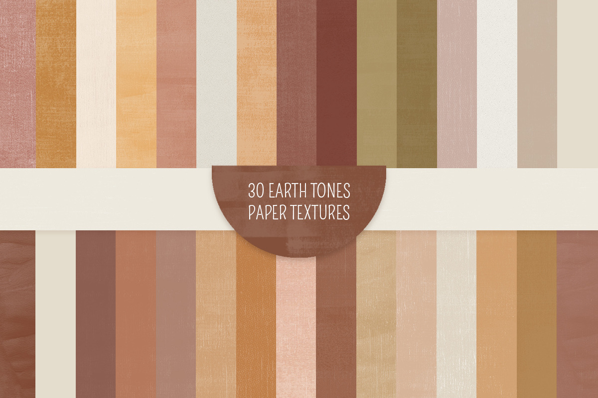 30 Earth tones Paper texture in Templates - product preview 8