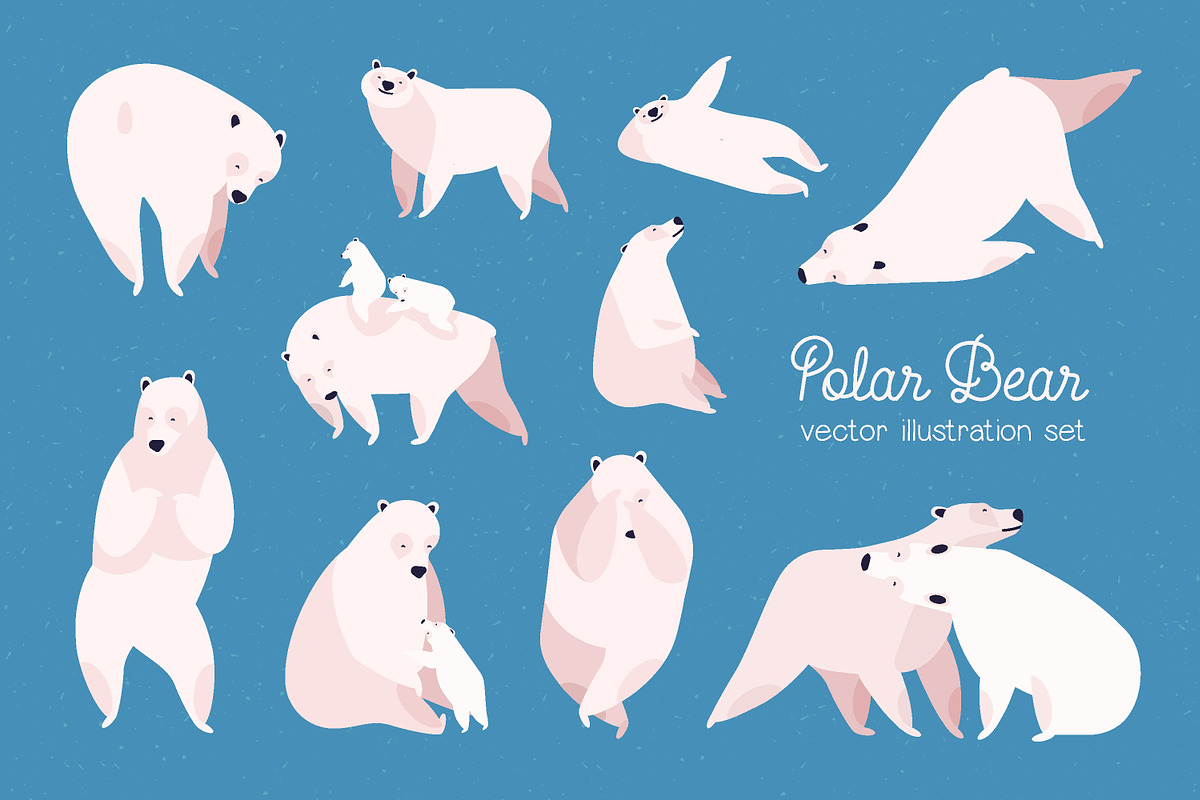 Cute polar bear in Illustrations - product preview 8