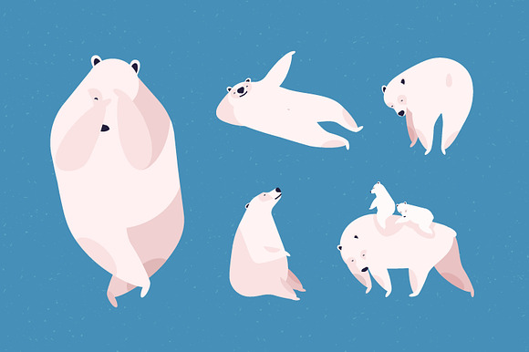 Cute polar bear in Illustrations - product preview 1