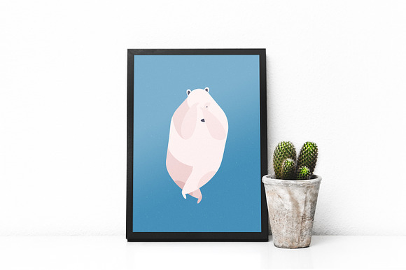 Cute polar bear in Illustrations - product preview 4