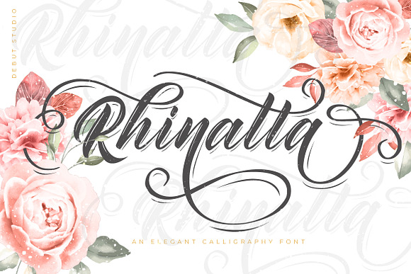 Rhinatta Script in Script Fonts - product preview 5